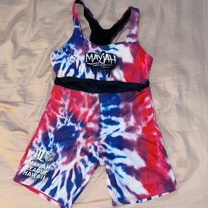 Tie - dye Mayjah League workout set